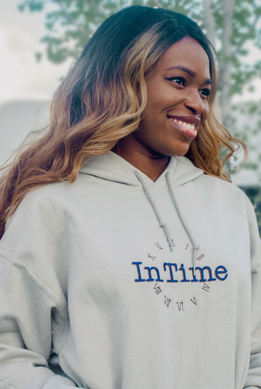 In Time Embroidered Hoodie