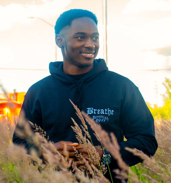 Breathe Embroidered Hoodie